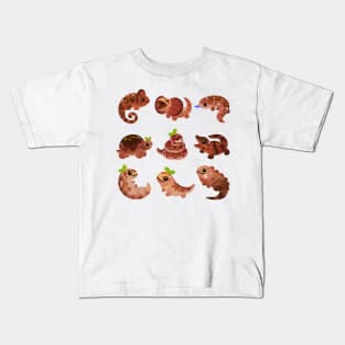 Chocolate Reptiles Kids T-Shirt